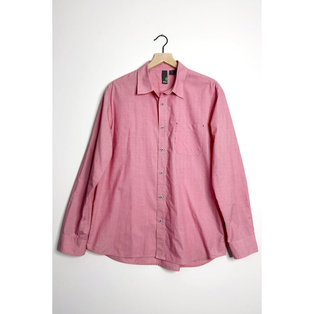 STIO Mens Long Sleeve Button Down Shirt